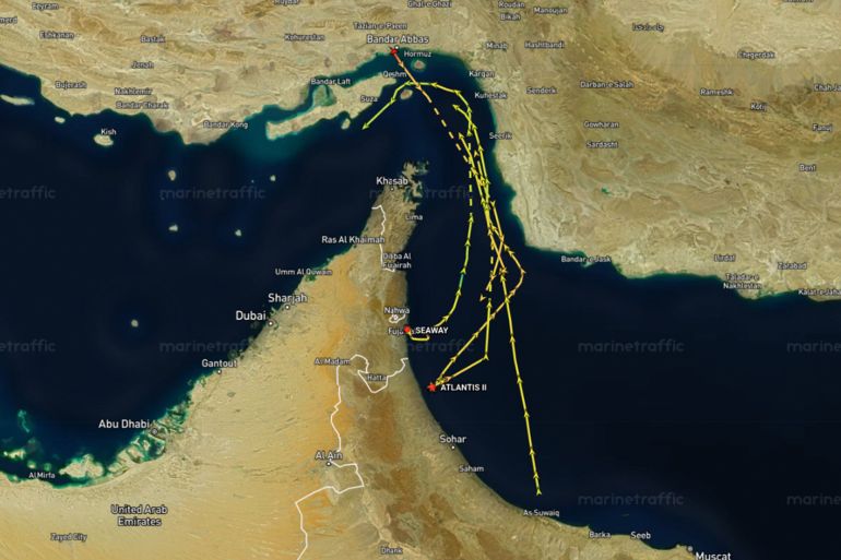 كم سفينة عبرت مضيق هرمز بعد إعلان إيران إغلاقه من جهة بحر العرب؟ @مارين ترافيك