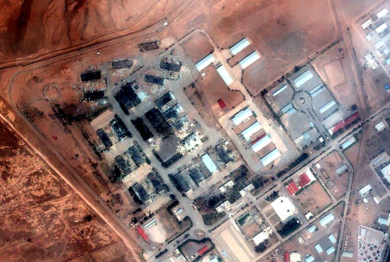 654-1776309451 صور أقمار صناعية تكشف تدمير نحو 20 ثكنة داخل مقر للحرس الثوري في كرمان (إيرباص)