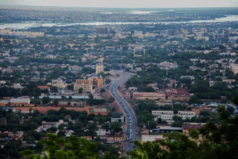 View of the city of Bamako from the Koulouba balcony of the presidency of the Repaublic of Mali