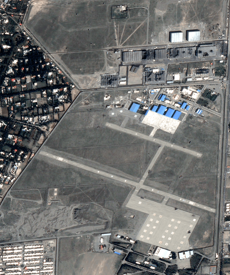 صد فضائي يكشف دمار قاعدة “فتح” التابعة للحرس الثوري المصدر: Airbus الجودة: عالية الملكية الفكرية: مرخص قيود الترخيص: يجب ذكر المصدر Airbus