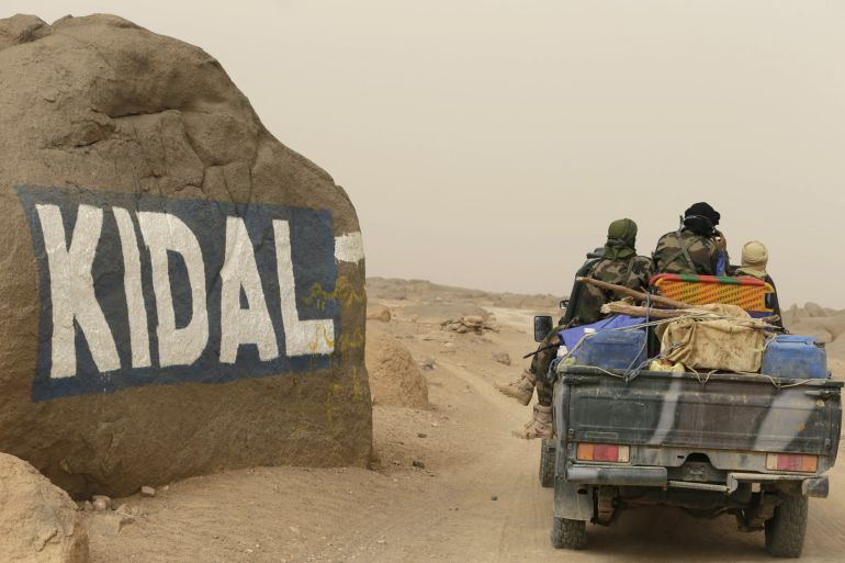 afp_69ef16cba221-1777276619 (FILES) Malian soldiers arrive in Kidal after a patrol from Gao on July 26, 2013 in northern Mali. The campaign for Mali's presidential election wrapped up Friday, two days ahead of a vote seen as vital for a return to peace in a country traumatised by political chaos and war. One hundred EU observers will visit five of the eight administrative regions of Mali on July 28 but will not go to the restive northern provinces of Timbuktu, Gao and Kidal, where tensions remain following a nine-month occupation by armed Islamists last year. AFP PHOTO / KENZO TRIBOUILLARD