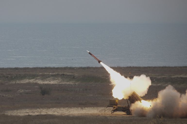 ahmed5-1777459608 Patriot missile is fired during PATRIOT SPARK 23 exercise at the Black Sea training range in Capu Midia, Constanta, Romania, November 15, 2023. Inquam Photos/George Calin via REUTERS ATTENTION EDITORS - THIS IMAGE WAS PROVIDED BY A THIRD PARTY. ROMANIA OUT. NO COMMERCIAL OR EDITORIAL SALES IN ROMANIA