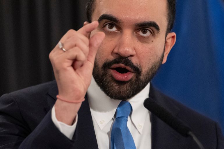 New York Mayor Zohran Mamdani speaks during a press conference at Sugar Hill Children's Museum of Art & Storytelling, Tuesday, March 3, 2026, in New York. (AP Photo/Yuki Iwamura)