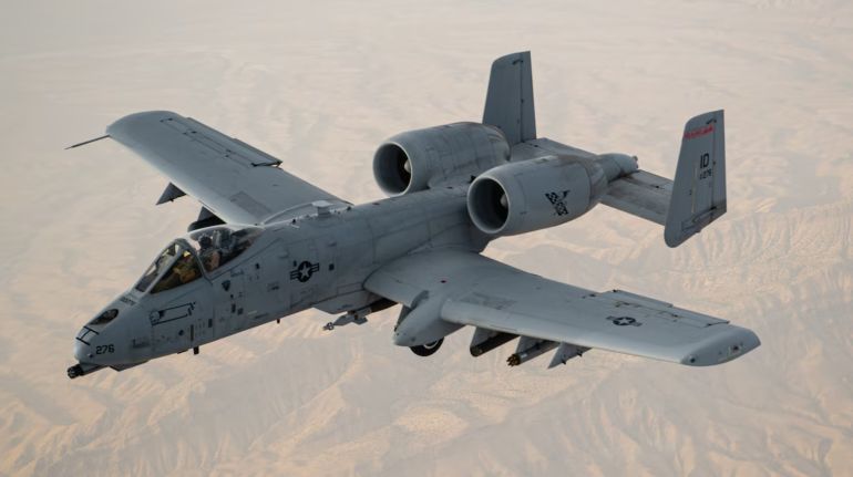 طائرة أمريكية من طراز "إيه-10 ورثوغ" نفس النوع الذي أعلنت إيران إصابته (الجيش الأمريكي)