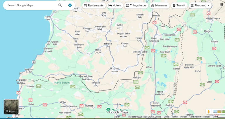 d8acd986d988d8a8-d984d8a8d986d8a7d986-d9a3-1776085802 لماذا اختفى جنوب لبنان عن "خرائط آبل"؟