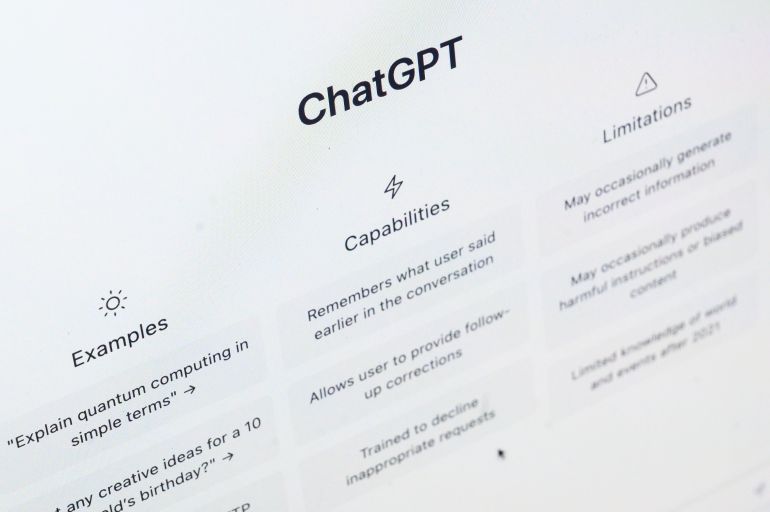 LONDON, ENGLAND - FEBRUARY 03: In this photo illustration, the home page for the OpenAI "ChatGPT" app is displayed on a laptop screen on February 03, 2023 in London, England. OpenAI, whose online chatbot ChatGPT made waves when it was debuted in December, announced this week that a commercial version of the service, called ChatGPT Plus, would soon be available to users in the United States. (Photo by Leon Neal/Getty Images)