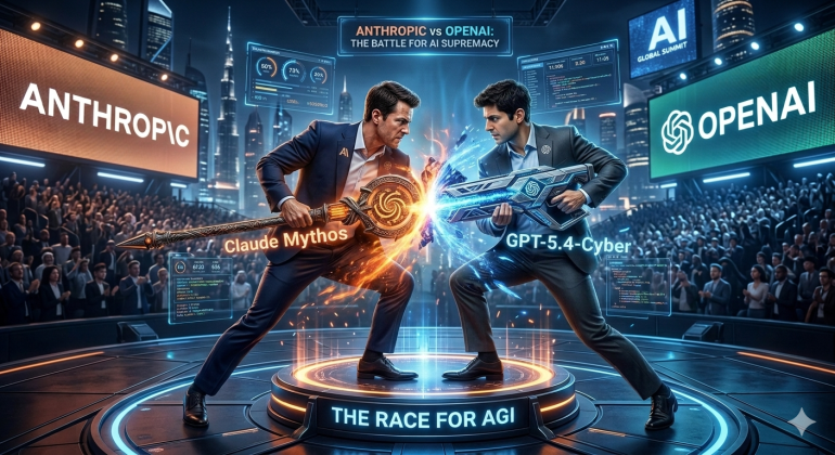 أوبن أيه آي وأنثروبيك تتنافسان بشدة في مجال نماذج الذكاء الاصطناعي المتقدمة (مولدة بالذكاء الاصطناعي/الجزيرة)