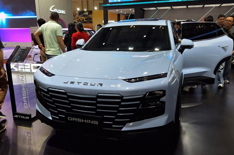 Tangerang, Indonesia - July 26, 2025: Jetour Dashing on display inside the ICE BSD; Shutterstock ID 2689400727; purchase_order: aj; job: ; client: ; other: