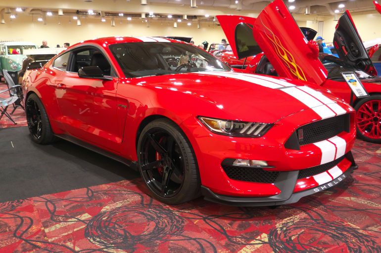 Las Vegas, Nevada, USA on August 23, 2025 : Nice Mustang Shelby in the South Point Hotel Casino and Spa.; Shutterstock ID 2727419623; purchase_order: aj; job: ; client: ; other: