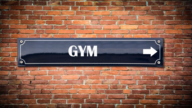 Wall Sign to Gym