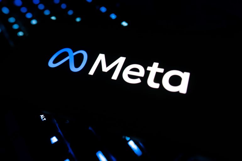 Los Angeles, California - July 3 2025: Meta Logo On Smartphone Social Media Platform