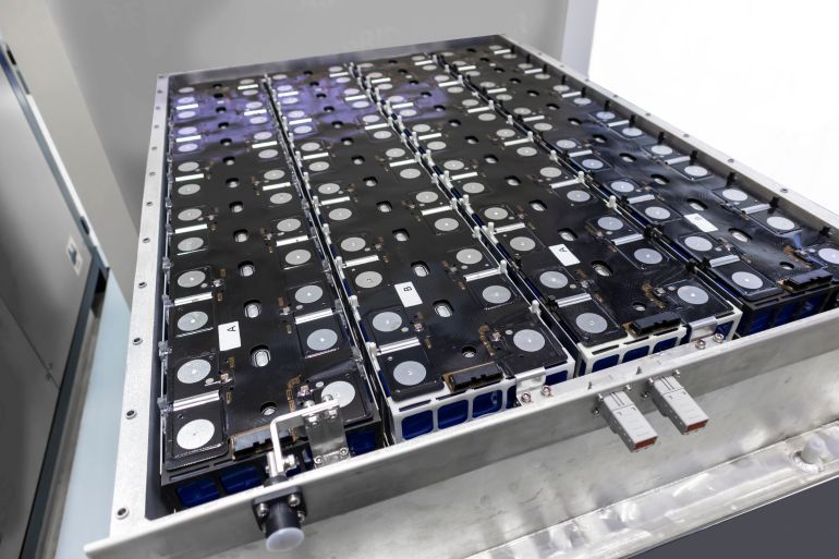shutterstock_2652042723-1775362833 Battery panels store electrical energy. Attach multiple batteries together.