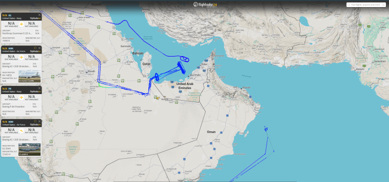 0710-1-1779266934 بيانات ملاحية ترصد أحدث طائرة إنذار مُبكر أمريكية (فلايت رادار)