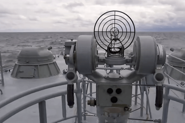 13085164-1748552281 epa12139183 A still image taken from a handout video provided on 27 May 2025 by the Russian Defence Ministry press service shows a Russian warship during naval drills in the Baltic Sea. According to the ministry, the exercise involves over 20 warships, boats, and support vessels, including a frigate, corvettes, missile ships and boats, anti-submarine ships, and minesweepers. Approximately 3,000 servicemen, around 25 aircraft and helicopters, and up to 70 units of military and special equipment are also participating. EPA-EFE/RUSSIAN DEFENCE MINISTRY PRESS SERVICE/HANDOUT -- MANDATORY CREDIT -- BEST QUALITY AVAILABLE --HANDOUT EDITORIAL USE ONLY/NO SALES