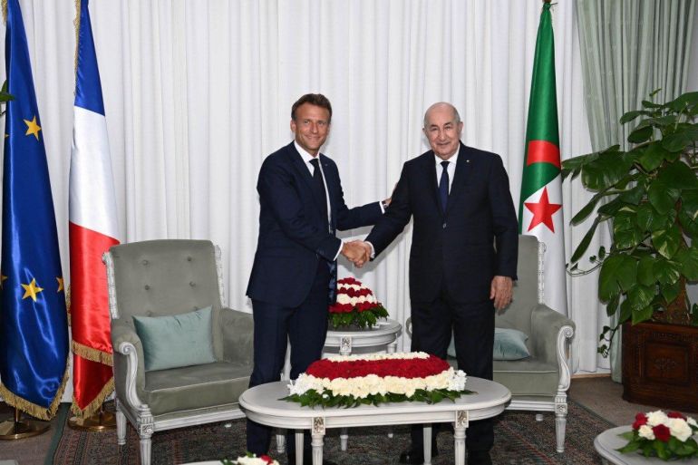 28732155 French President Emmanuel Macron in Algeria