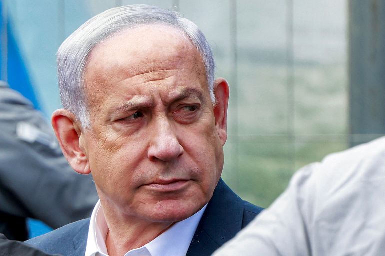 Israel's Prime Minister Benjamin Netanyahu visits the scene of a shooting at the Ramot road junction in Israeli-annexed east Jerusalem on September 8, 2025. Palestinian gunmen opened fire at a bus stop in Israeli-annexed east Jerusalem on September 8, killing five people and wounding several others. Israeli emergency service Magen David Adom (MDA) said there were five victims dead in the shooting attack, updating an earlier toll of four. Police said the two gunmen were also killed. (Photo by Menahem Kahana / AFP)