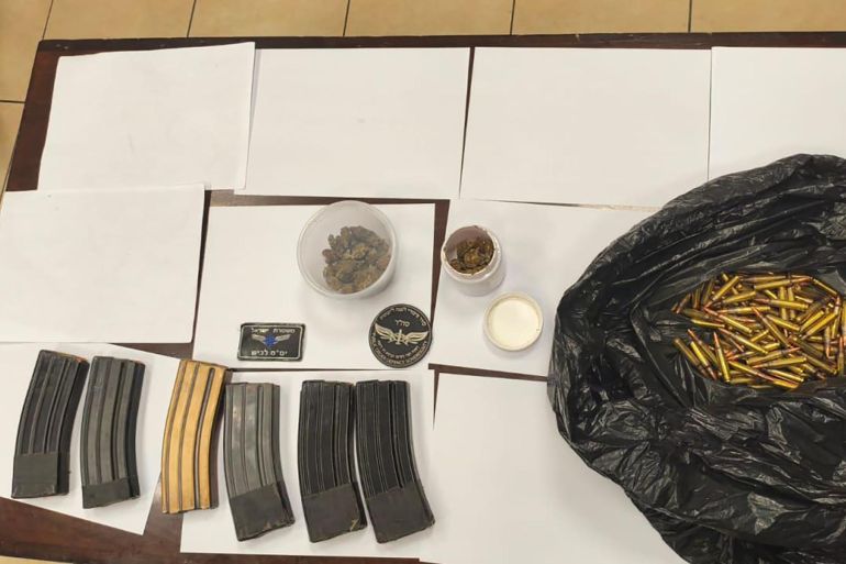 Illegal contraband found by Israel Police at a suspect's home on April 20, 2026. (photo credit: ISRAEL POLICE SPOKESPERSON'S UNIT)