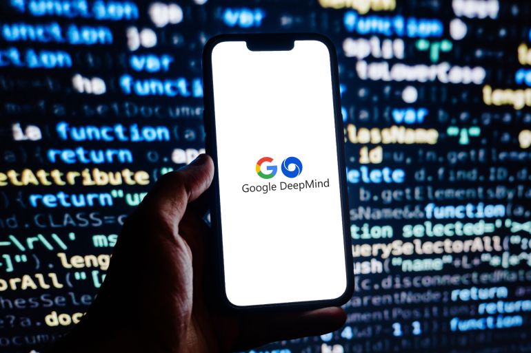 Ostersund, Sweden - July 24 2023: Google Deepmind website. DeepMind Technologies Limited, doing business as Google DeepMind, is a British-American artificial intelligence research laboratory.