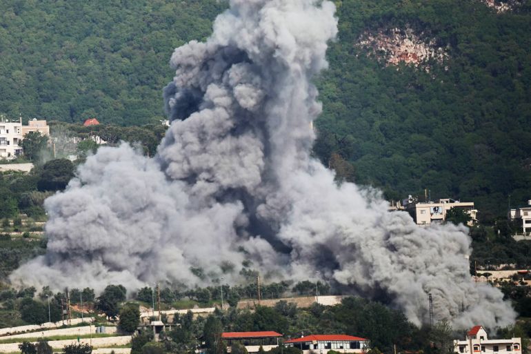 afp_6a04dca242a1-1778703522-1 Smoke rises from the site of an Israeli airstrike that targeted the southern Lebanese village of Jarjouaa on May 13, 2026.