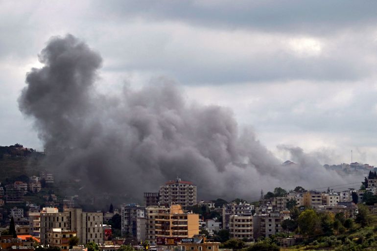 afp_6a108b29e87f-1779469097 Smoke rises from the site of an Israeli strike that targeted the Nabatieh village in southern Lebanon on May 22, 2026.