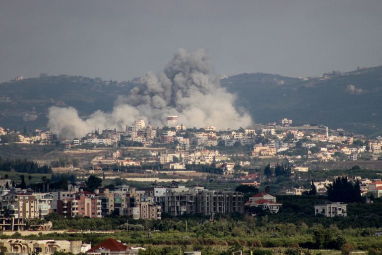 afp_6a17164824f9-1779897928 A photograph taken from the Tyre region of southern Lebanon shows smoke rising from the site of Israeli airstrikes that targeted the village of Rmadiyeh in the Tyre district of southern Lebanon on May 26, 2026.