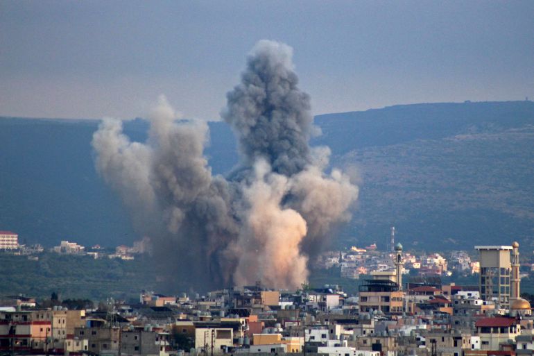 afp_6a1774284e49-1779921960 Smoke rises from the site of an Israeli strike near the southern Lebanese city of Tyre on May 27, 2026.