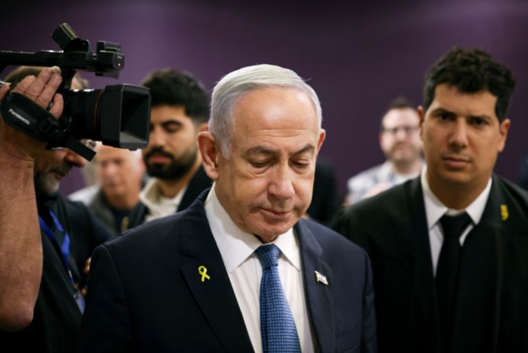 ap_685dc829e1b3c-1750976553 FILE - Israeli Prime Minister Benjamin Netanyahu attends his trial where he faces corruption charges at the district court in Tel Aviv, Israel, Dec. 16, 2024. (Stoyan Nenov/Pool Photo via AP, File)