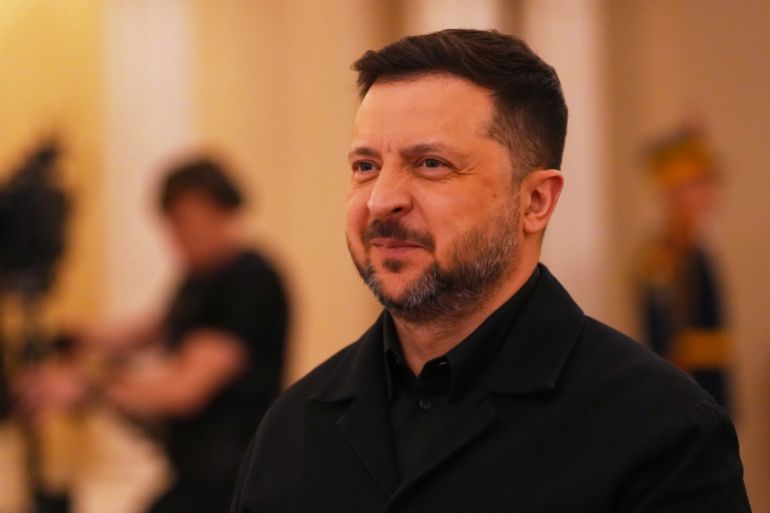 ap_6a05b72a35166-1778759466 Ukraine's President Volodymyr Zelenskyy arrives at the Bucharest B9 summit held at the Cotroceni Presidential Palace in Bucharest, Romania, Wednesday, May 13, 2026. (AP Photo/Vadim Ghirda)