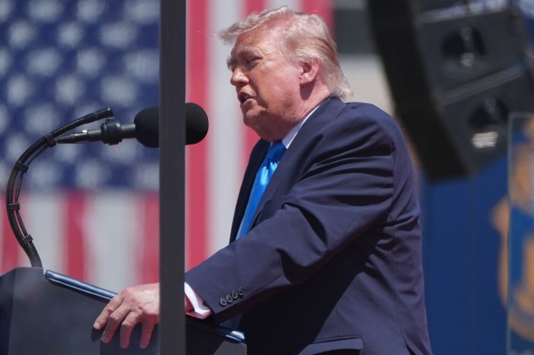 ap_6a0dec6a51638-1779297386 President Donald Trump speaks during the commencement address at the U.S. Coast Guard Academy, in New London, Conn., Wednesday, May 20, 2026. (AP Photo/Jacquelyn Martin)