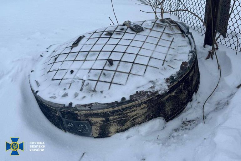 ap_6a132eeaabef8-1779642090 This photo provided by the Ukrainian Security Service on Friday, Jan. 9, 2026, shows a fragment believed to be a part of a Russian Oreshnik intermediate range hypersonic ballistic missile that hit the Lviv region. (Ukrainian Security Service via AP)