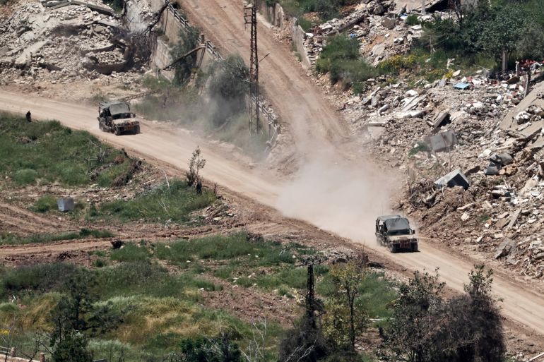 epa_6a031c67aaaa-1778588775 epa12947466 Israeli troops maneuver on the Lebanese side of the border, as seen from the Upper Galilee on the Israel-Lebanon border, 11 May 2026. EPA/ATEF SAFADI