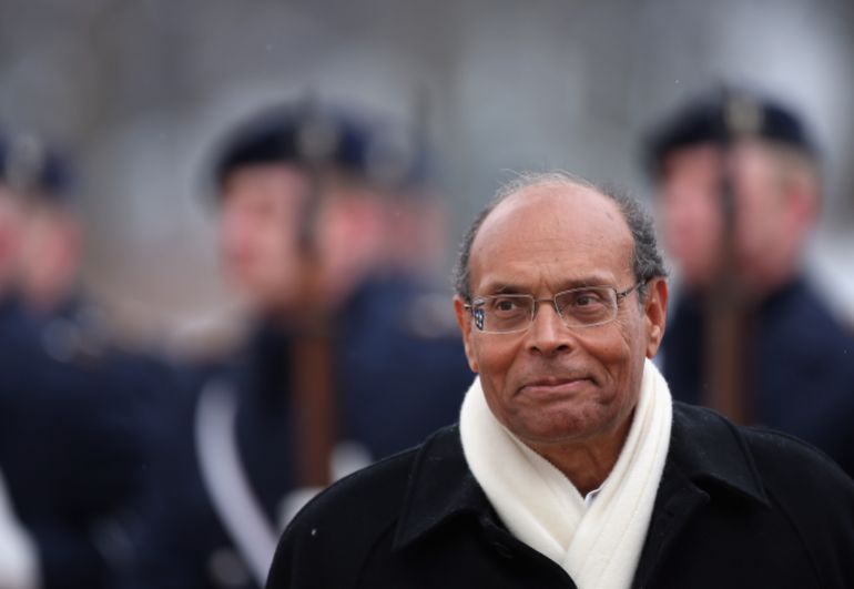BERLIN, GERMANY - MARCH 21: Tunisian President Moncef Marzouki arrives to meet with German President Joachim Gauck at Bellevue Palace on March 21, 2013 in Berlin, Germany. Marzouki is on a two-day state visit to Germany and is scheduled to meet with German Chancellor Angela Merkel tomorrow. (Photo by Sean Gallup/Getty Images)