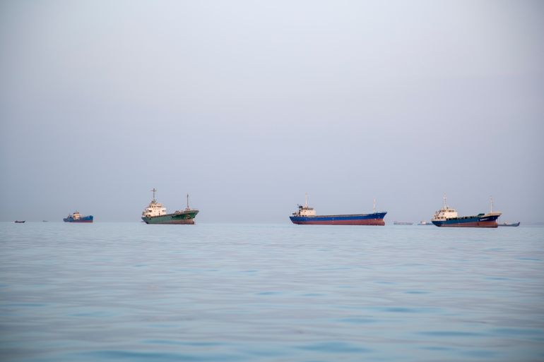 getty_69ebafff16-1777053695-1 BANDAR ABBAS, IRAN - APRIL 22: Ships are anchored near the shoreline on April 22, 2026 in Bandar Abbas, Iran. Bandar Abbas is a port city and the capital of Hormozgan Province, along the Persian Gulf and Strait of Hormuz. Earlier today, Iran's Islamic Revolutionary Guards Corps said it had attacked and seized two ships near the Strait of Hormuz as it tried to assert control over the critical waterway. The incidents came the day after U.S. President Donald Trump announced an extension of a ceasefire between his country and Iran, and after Iran refused to attend the latest proposed round of peace talks in Islamabad. (Photo by Getty Images)