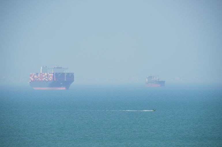 QESHM ISLAND, IRAN - APRIL 28: A Cargo boat navigates the sea on April 28, 2026 on Qeshm Island, Iran in the Strait of Hormuz. Iran's latest proposal for ending its blockade of the Strait of Hormuz calls on the United States to end its naval blockade of Iran's ports, and sets aside questions about what to do with Iran's nuclear program. The United States has not formally responded to the latest proposal, which was delivered by Iran's foreign minister to Pakistan two days ago. (Photo by Asghar Besharati/Getty Images)
