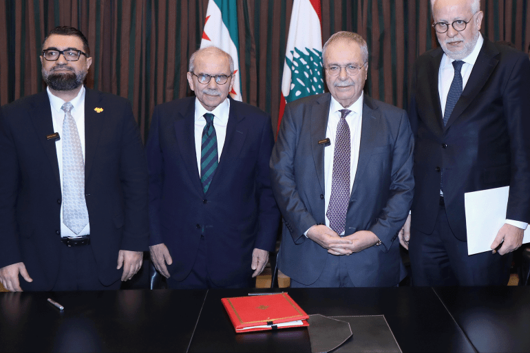 pic-4144-1770393060 توقيع اتفاق التعاون القضائي بين لبنان وسوريا لنقل السجناء المحكومين مصدر الصورة المكتب الاعلامي لنواف سلام