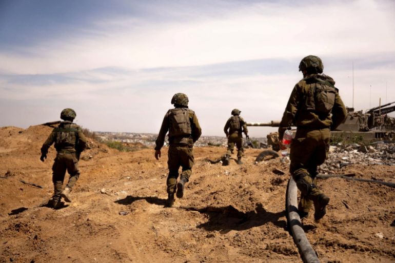 A picture released by the Israeli Army says to show military operations in a location given as northern Gaza, in this handout image released May 17, 2025. Israeli Army/Handout via REUTERS THIS IMAGE HAS BEEN SUPPLIED BY A THIRD PARTY
