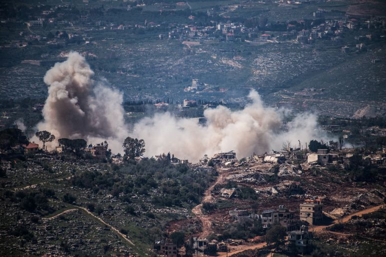 Smoke rises from a village in southern Lebanon as the Israeli army operates in it as seen from the Israeli side of the border, April 23, 2026 REUTERS/Gil Eliyahu ISRAEL OUT. NO COMMERCIAL OR EDITORIAL SALES IN ISRAEL TPX IMAGES OF THE DAY