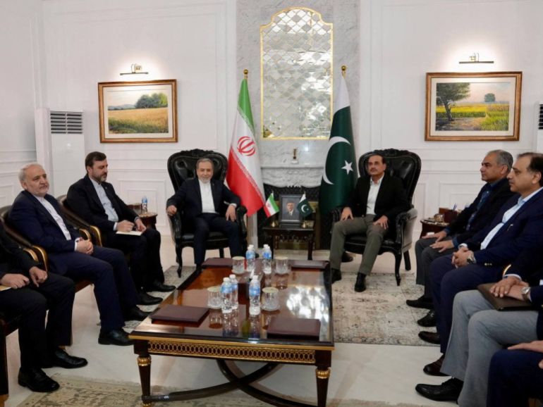 reuters_69ec9f70-1777114992 Iranian Foreign Minister Abbas Araqchi meets Pakistan’s Army Chief, Field Marshal Asim Munir, in location given as Islamabad, Pakistan, released April 25, 2026. Seyed Abbas Araghchi via Telegram/Handout via REUTERS THIS IMAGE HAS BEEN SUPPLIED BY A THIRD PARTY. NO RESALES. NO ARCHIVES. MANDATORY CREDIT. VERIFICATION LINES: Reuters could not confirm the date and location. No older versions of the video were found posted online before April 25. Iranian Foreign Minister Abbas Araqchi met Pakistani Foreign Minister Ishaq Dar at the Serena Hotel, where the first round of talks with the U.S. was held, two government sources said.