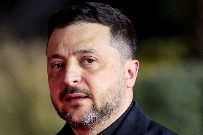 FILE PHOTO: FILE PHOTO: Ukrainian President Volodymyr Zelenskiy arrives to attend an informal European leaders' summit in Ayia Napa, Cyprus April 23, 2026. REUTERS/Yiannis Kourtoglou/File Photo