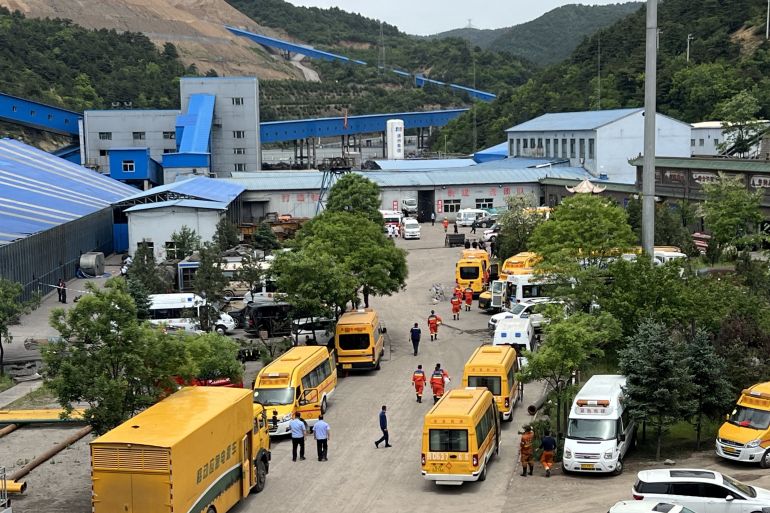 reuters_6a12e38d-1779622797 Rescuers work at the site following a gas explosion at Liushenyu coal mine in Qinyuan county, Shanxi province, China May 23, 2026. cnsphoto via REUTERS ATTENTION EDITORS - THIS IMAGE WAS PROVIDED BY A THIRD PARTY. CHINA OUT. NO COMMERCIAL OR EDITORIAL SALES IN CHINA TPX IMAGES OF THE DAY