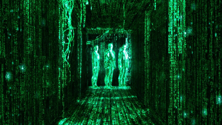 مشهد من فيلم the matrix (imdb)