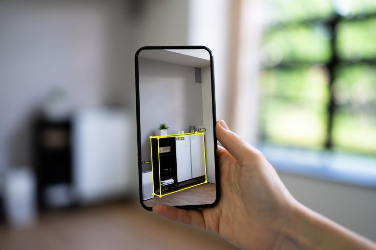 AR Mobile Phone Furniture Measurement App And Virtual Meter