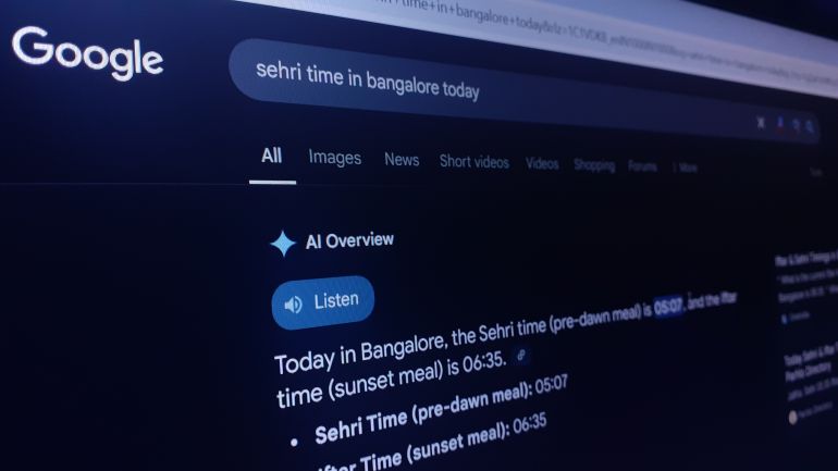 shutterstock_2604976929-1779359047 Bangalore, India - March, 29, 2025: Close up image of Google Chrome browser providing Gemini AI powered Answers for a Search Query, Google AI and Google Search.