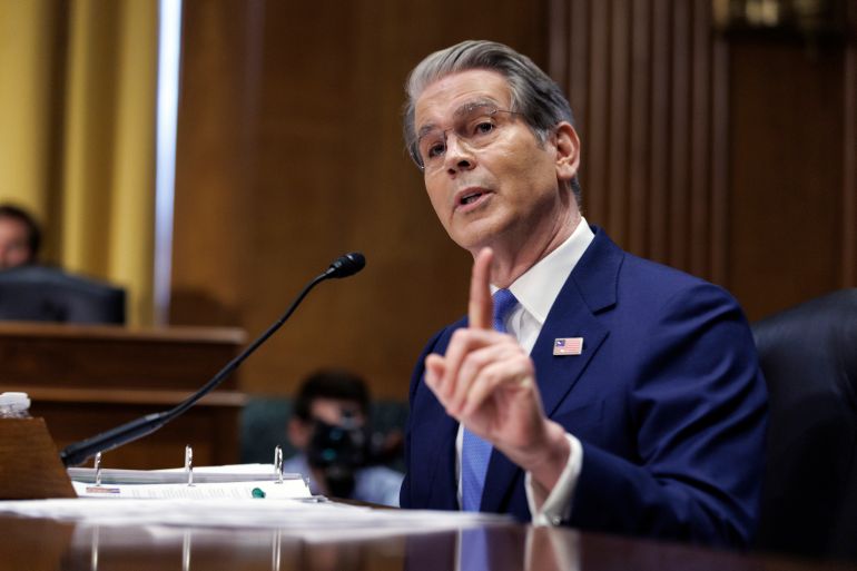 14041144-1-1781193711-1 epa13013672 US Treasury Secretary Scott Bessent testifies at a hearing of the Senate Committee on Finance at the US Capitol in Washington, DC, USA, 03 June 2026. The hearing is expected to examine a proposed budget request for fiscal year 2027 for the Department of the Treasury. EPA/WILL OLIVER