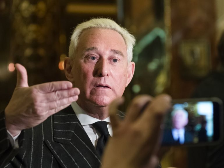 3b817224-d4b9-47b7-a20e-bad1108d1f6f Conservative lobbyist and consultant Roger Stone speaks with the press in the lobby of Trump Tower in New York, NY, USA, 06 December 2016.