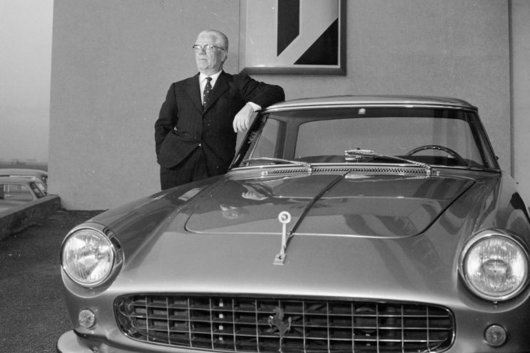 6-1780827280 Battista Pininfarina, (c1955-c1960?). 'Pinin' Farina founded Carrozzeria Pinin Farina in 1930. This company was designed to build special car bodies for a number of select customers. They are associated with some of the most famous sports car designs, including the Ferrari Dino, Alfa Romeo Giulietta Spider, Lancia Flaminia. Pininfarina is particularly associated with Italian cars, and Ferrari in particular, but also produced designs for General Motors, Jaguar, Peugeot and many others. In 1961, at the age of 68, Battista passed the company on to his son, Sergio. (Photo by National Motor Museum/Heritage Images/Getty Images)