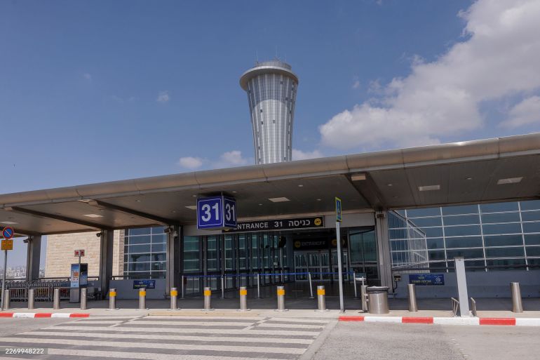 89ys-1778651212 The exterior of Ben Gurion Airport following its re-opening in Tel Aviv, Israel, on Thursday, April 9, 2026. Iran could withdraw from the agreement if Israel keeps up its Lebanon campaign, according to the semi-official Tasnim news agency. Photographer: Kobi Wolf/Bloomberg via Getty Images