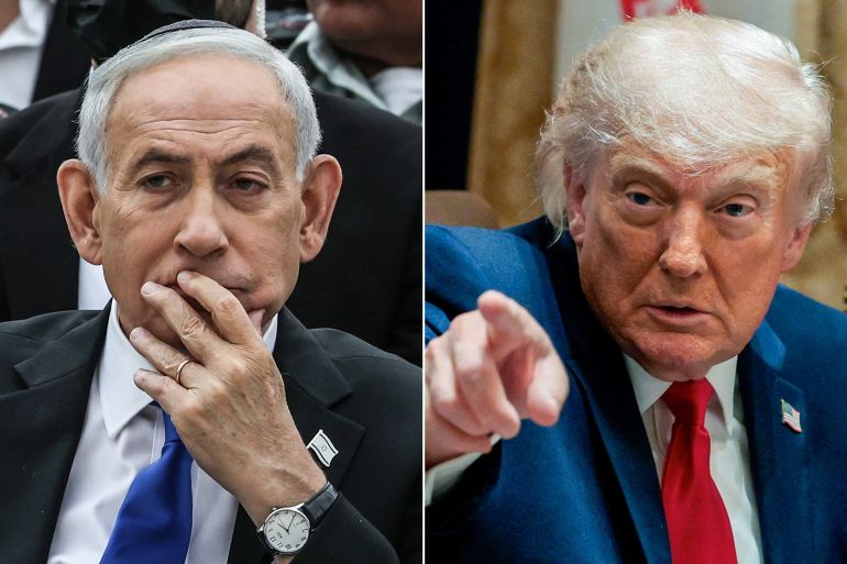 كومبو ترمب يوبخ نتنياهو AP-Reuters