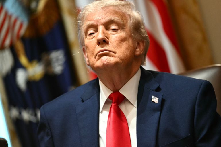 US President Donald Trump speaks during a cabinet meeting in the Cabinet Room of the White House in Washington, DC, on May 27, 2026. (Photo by Kent NISHIMURA / AFP)