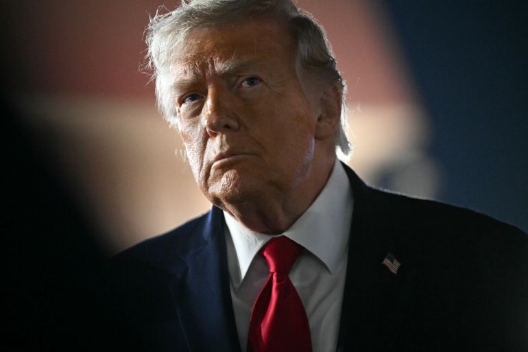 afp_6a27eb06b2ff-1781000966-3 CORRECTION / US President Donald Trump speaks to the press before boarding Air Force One prior to departure from John F. Kennedy International Airport, in New York, on June 9, 2026.